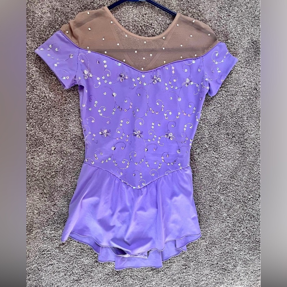 Purple Capezio figure skating Dress